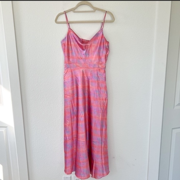 LIKELY Vittoria Tie Dye Satin Midi Dress 💕 NWT size 0 and 4 - Picture 15 of 16